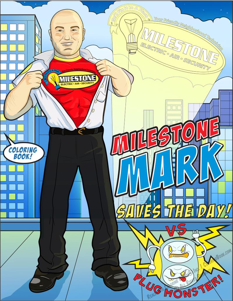 Milestone Electric Air Security Coloring and Activity Book - Milestone Mark Saves the Day
