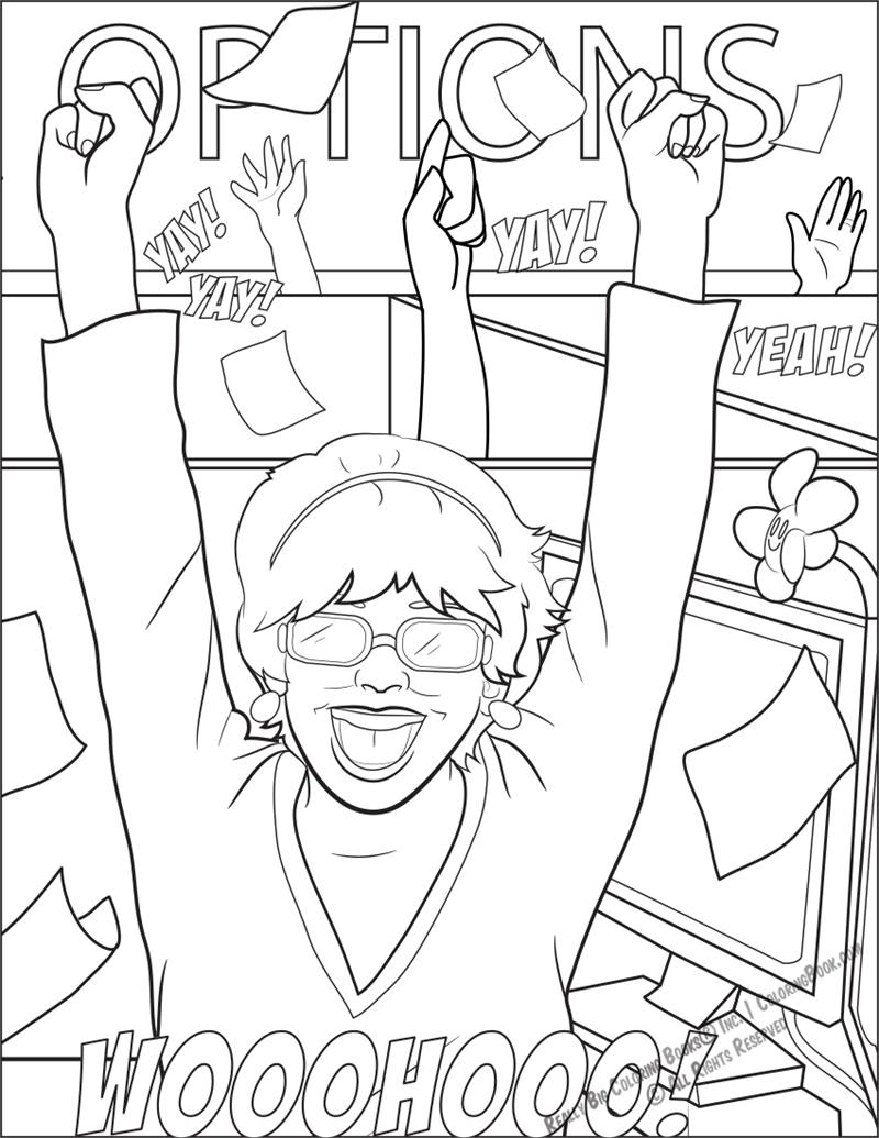 Milestone Mark Saves the Day Coloring Page: Save the Day