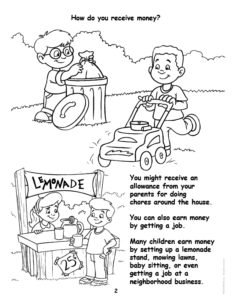 Ways to make Money Coloring Page