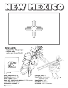 New Mexico State Coloring Book