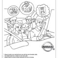 Car Safety with Nissan Coloring Page