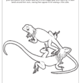 Oklahoma State Reptile Coloring Page