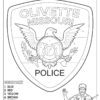 Oilvette Police Department Coloring Page: Color by Numbers
