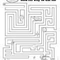 Outer Space Maze Activity Page