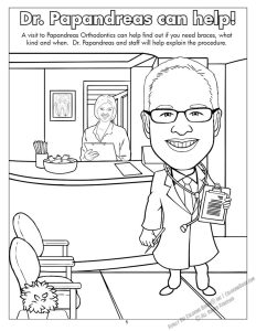 Papandreas Orthodontics - Spectacular Smiles Coloring Page: Dr. Papandreas can help!