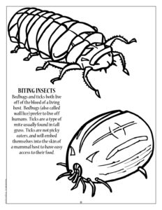 Biting Insects Pest Control Coloring Page
