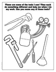 Plumbing Tool Coloring Page