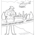 Police Imprint Coloring Book