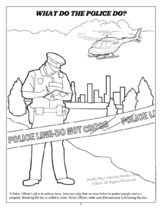 Police Imprint Coloring Book
