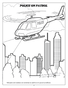 Police Imprint Coloring Book