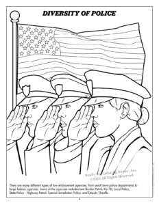 Police Imprint Coloring Book
