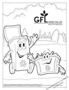 GFL - Green for Life Environmental Coloring Page: GFL Environmental