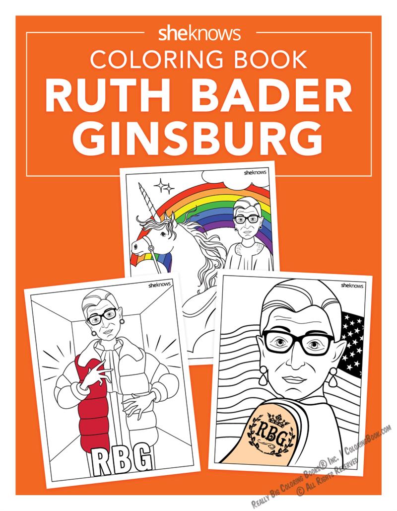 Ruth Bader Ginsburg Coloring and Activity Book sheknows media