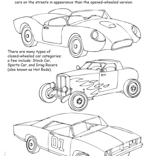 Racing Coloring Book 12 x 18