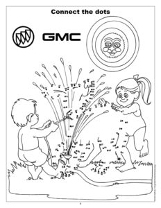 Connect the Dots Buick GMC Coloring Page
