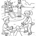 New Parks and Playgrounds Real Estate Coloring Page