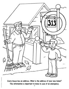 New Address Real Estate Coloring Page