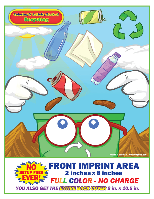 Recycling Imprint Coloring and Activity Book