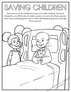 St. Jude Children's Research Hospital Ride for a Reason Coloring Page: Saving Children
