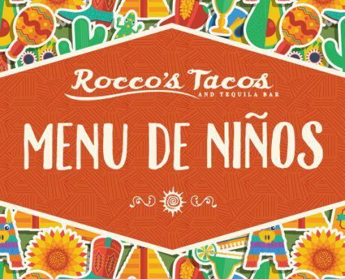 Rocco's Tacos and Tequila Bar Kids Menu Coloring and Activity Book 5.5" x 8.5"
