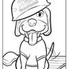 The Roof Masters Coloring Page: Roof Dog