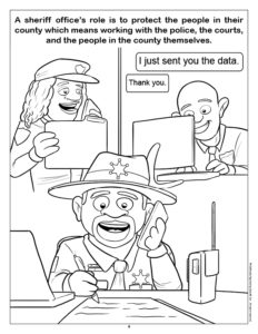 Sheriffs Office Coloring Page