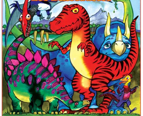 Dinosaurs Spanish Language Imprint Coloring Book