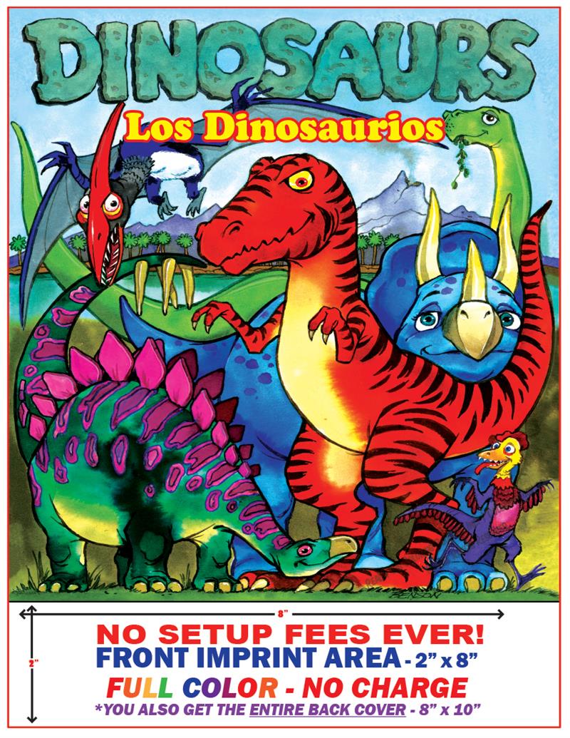 Dinosaurs Spanish Language Imprint Coloring Book