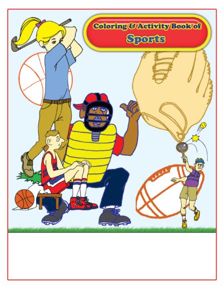Sports Imprint Coloring Book