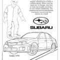 Subaru Service Coloring Page