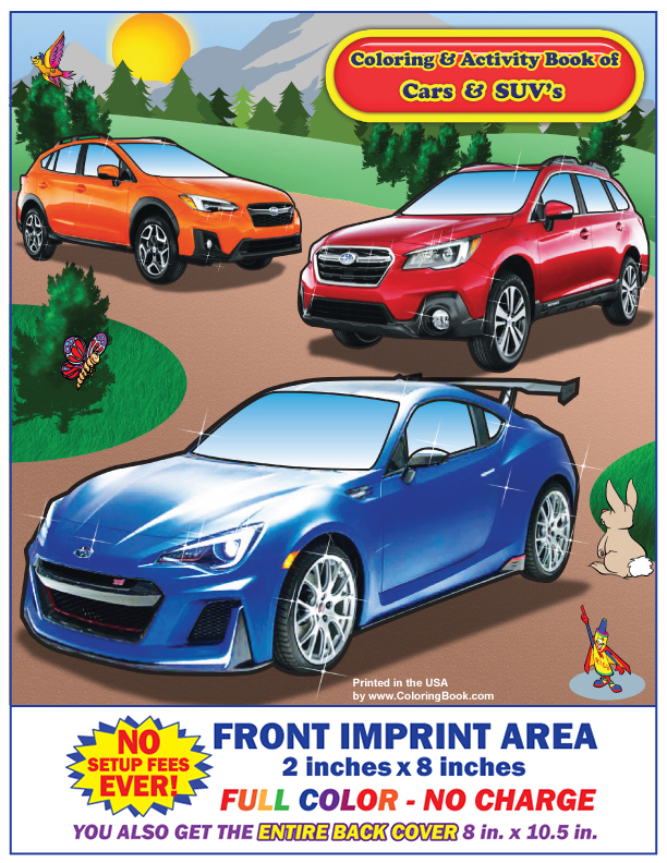 Subaru Imprint Coloring and Activity Book