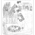 Moses in the Bulrushes Coloring Page Super Heroes of the Bible