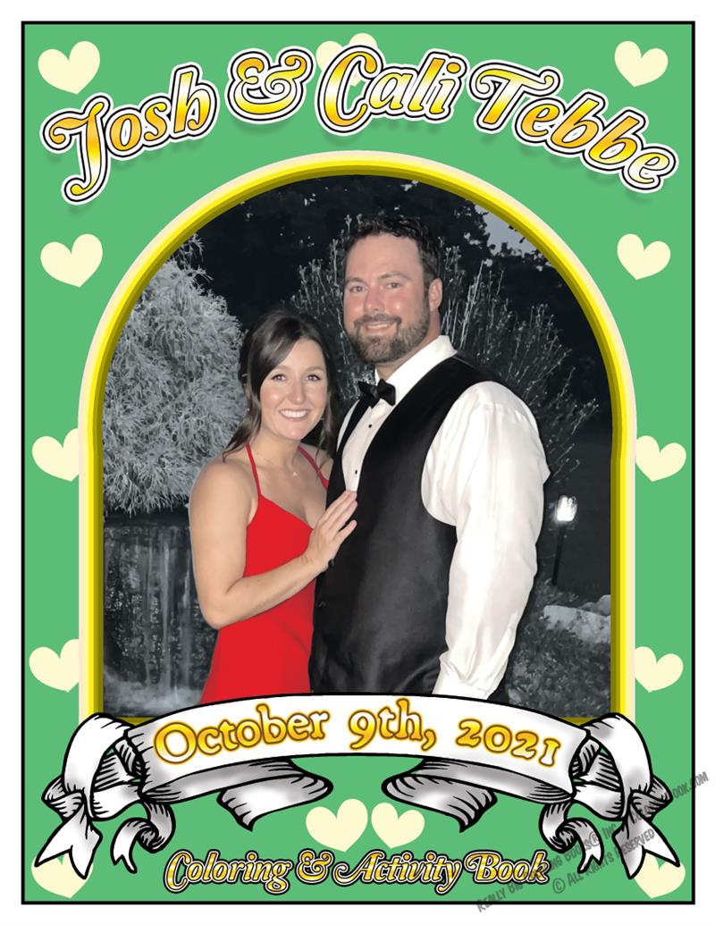Josh and Cali Tebbe Wedding Coloring and Activity Book