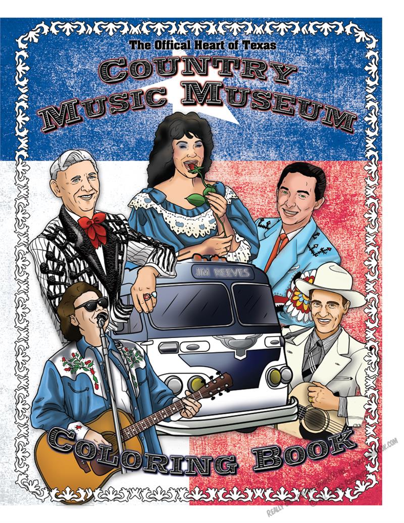 The Official Heart of Texas Country Music Museum Coloring Book