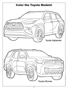 Toyota Imprint Coloring and Activity Book
