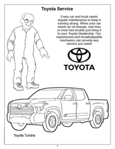 Toyota Imprint Coloring and Activity Book