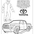 Toyota Service Coloring Page