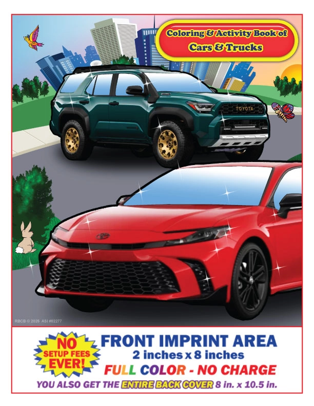 Toyota Imprint Coloring and Activity Book