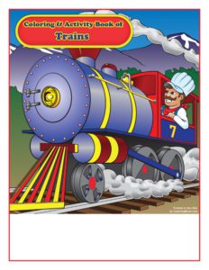 Trains Imprint Coloring Book