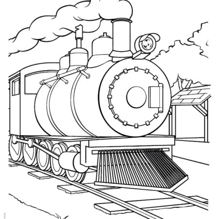 Trains Imprint Coloring Book