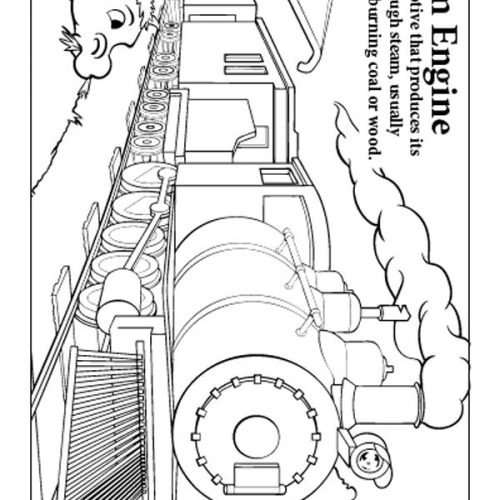 Trains Little Tablet Imprint Coloring Book