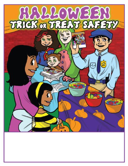 Trick or Treat Safety Imprint Coloring Book