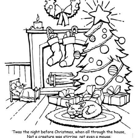 Twas the Night Before Christmas Imprint Coloring Book