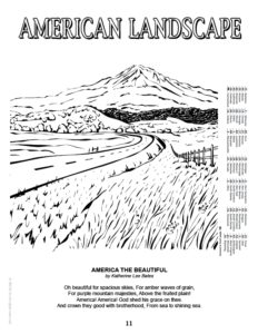 American Landscape USA Coloring Page