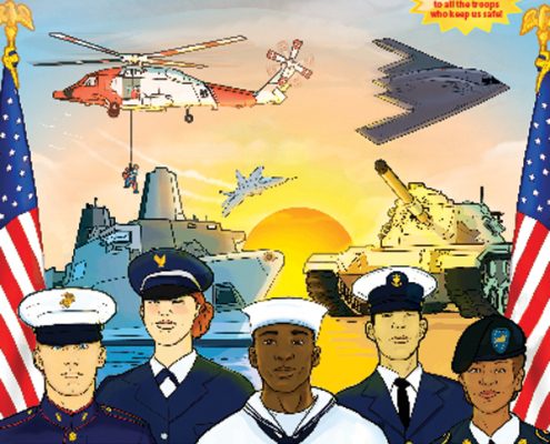 Armed Forces Imprint Coloring Book Tablet