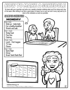 Make a Schedule Coloring Page