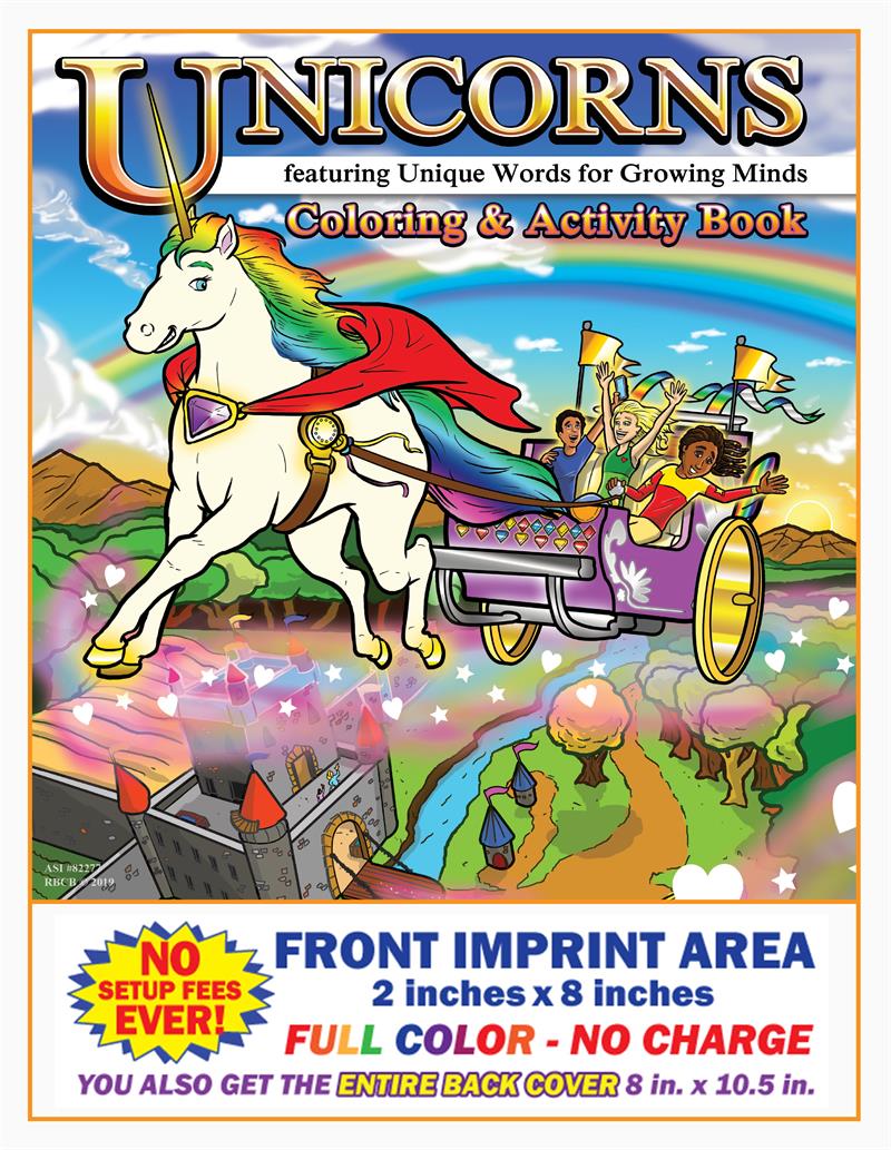 Unicorns Imprint Coloring Book