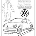 Volkswagen Service Coloring Page