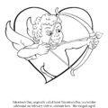 Cupid Valentines Day Coloring Page