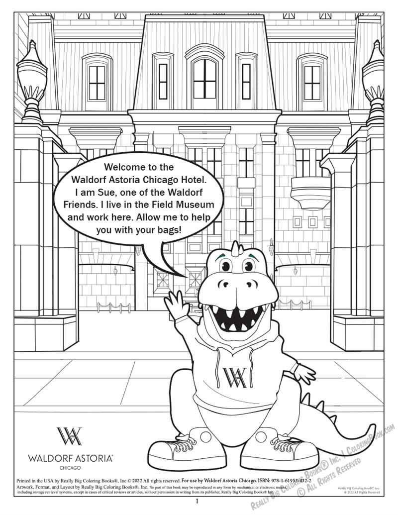 Waldorf Astoria Chicago Coloring Page: Welcome to the Waldorf Astoria Chicago Hotel